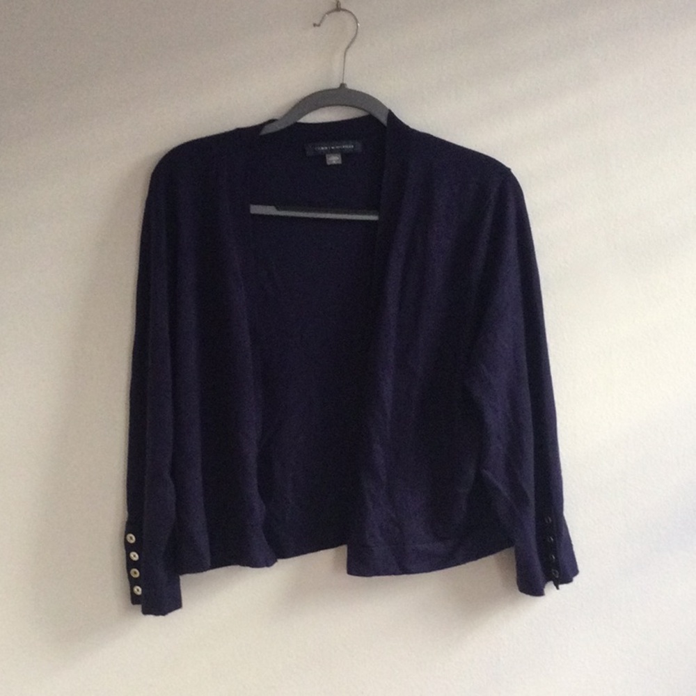 Tommy Hilfiger navy sweater shrug